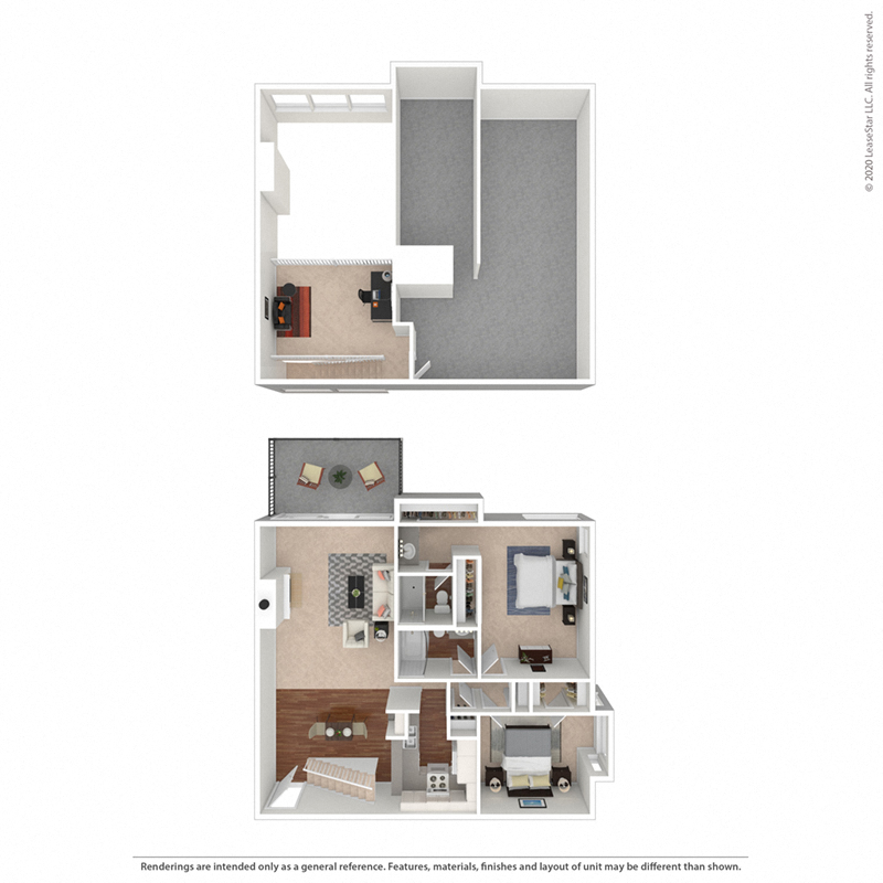 The Helm + Loft – Two Bedroom Plus Loft at Mariners Village Apartment Homes